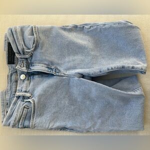 AllSaints Grace Skinny Denim light wash.